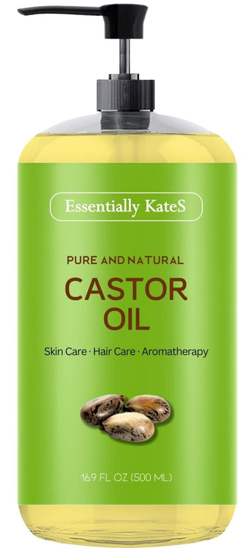 Castor Oil 16.9 Fl Oz - 100% Pure And Natural, Cold Pressed, And Hexane-Free - Hair Care, Skin Care And Body Care