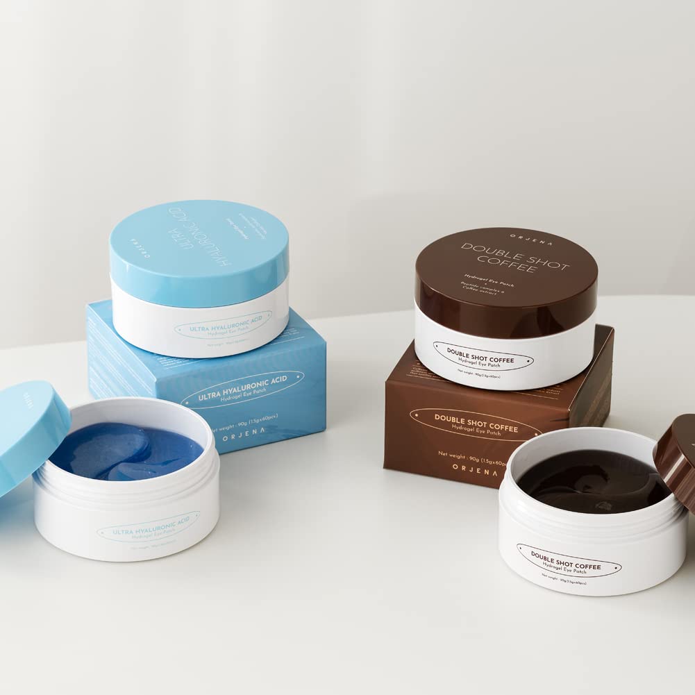 Orjena Double Shot Coffee Hydrogel Eye Patch 30Pairs Under Eye Gel Pads For Dark Circles, Wrinkles, Fine Line, Puffiness : Beauty & Personal Care