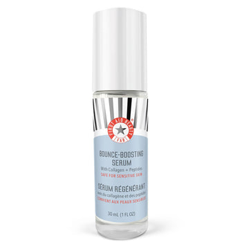 First Aid Beauty Bounce Boosting Serum With Collagen + Peptides, Helps Smooth Fine Lines + Wrinkles With Plumping Hydration, 1 Oz