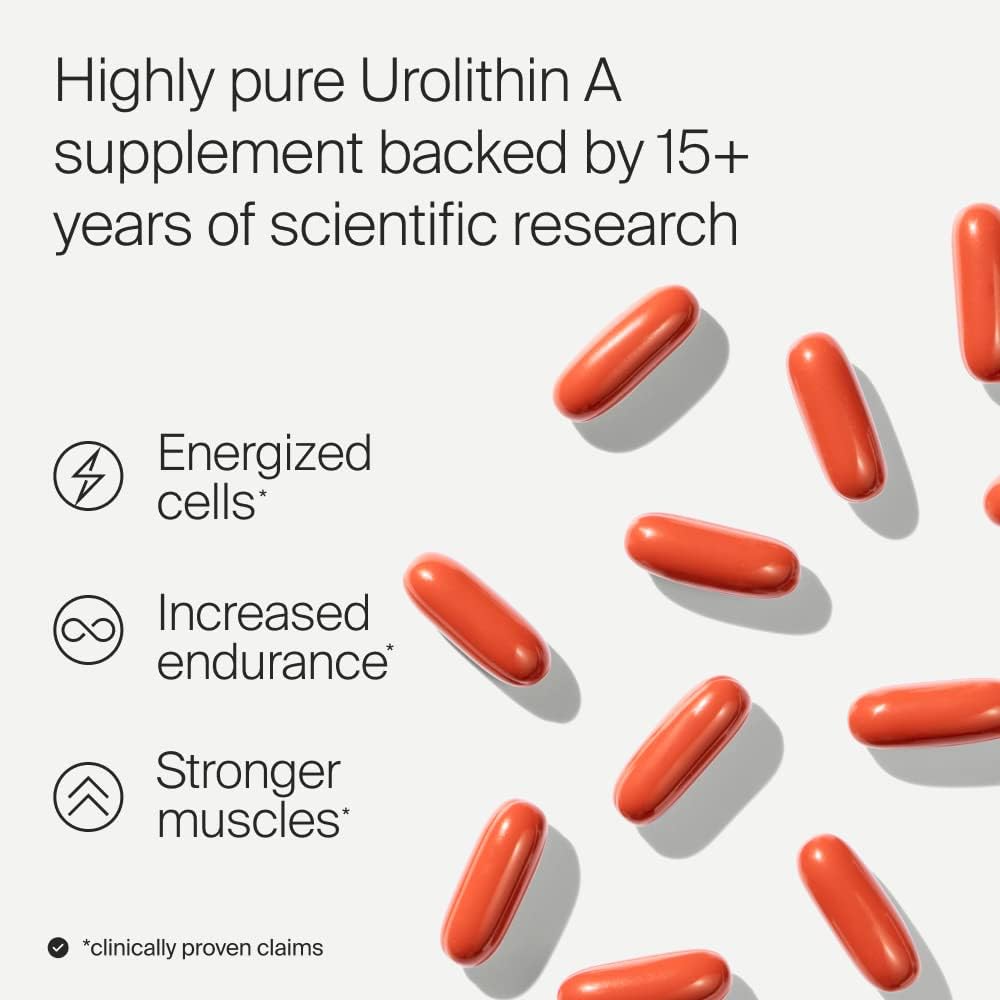 Timeline Mitopure - Urolithin A 500mg [6 Softgel Capsules] Mitochondria Energy Supplement - First Patented, Clinically Tested Urolithin A, 6X More Potent Than Diet Alone - 3 Day Sample : Health & Household