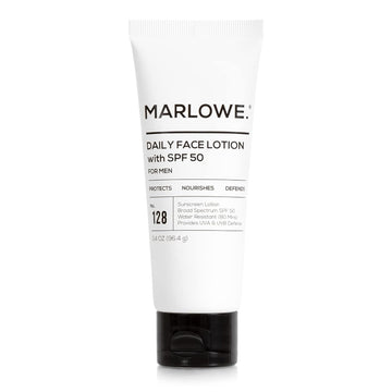 Marlowe. No. 123 Facial Moisturizer 6 Oz, Daily Face Lotion With Aloe Vera & Green Tea Extract, Hydrates, Nourishes, Restores & Soothes, Lightweight, Non-Greasy, Fresh Aloe Citron Scent