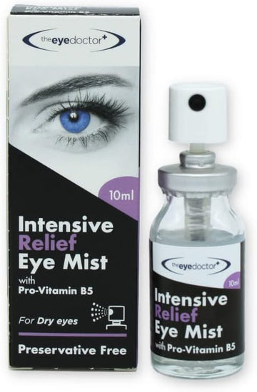 The Eye Doctor Eye Mist Intensive Relief Triple Pack - Soothes Irritated Tired Dry Eyes - Preservative Free - Contains Pro-Vitamin B5 - Suitable For Contact Lenses - 3X 10Ml Spray Bottle