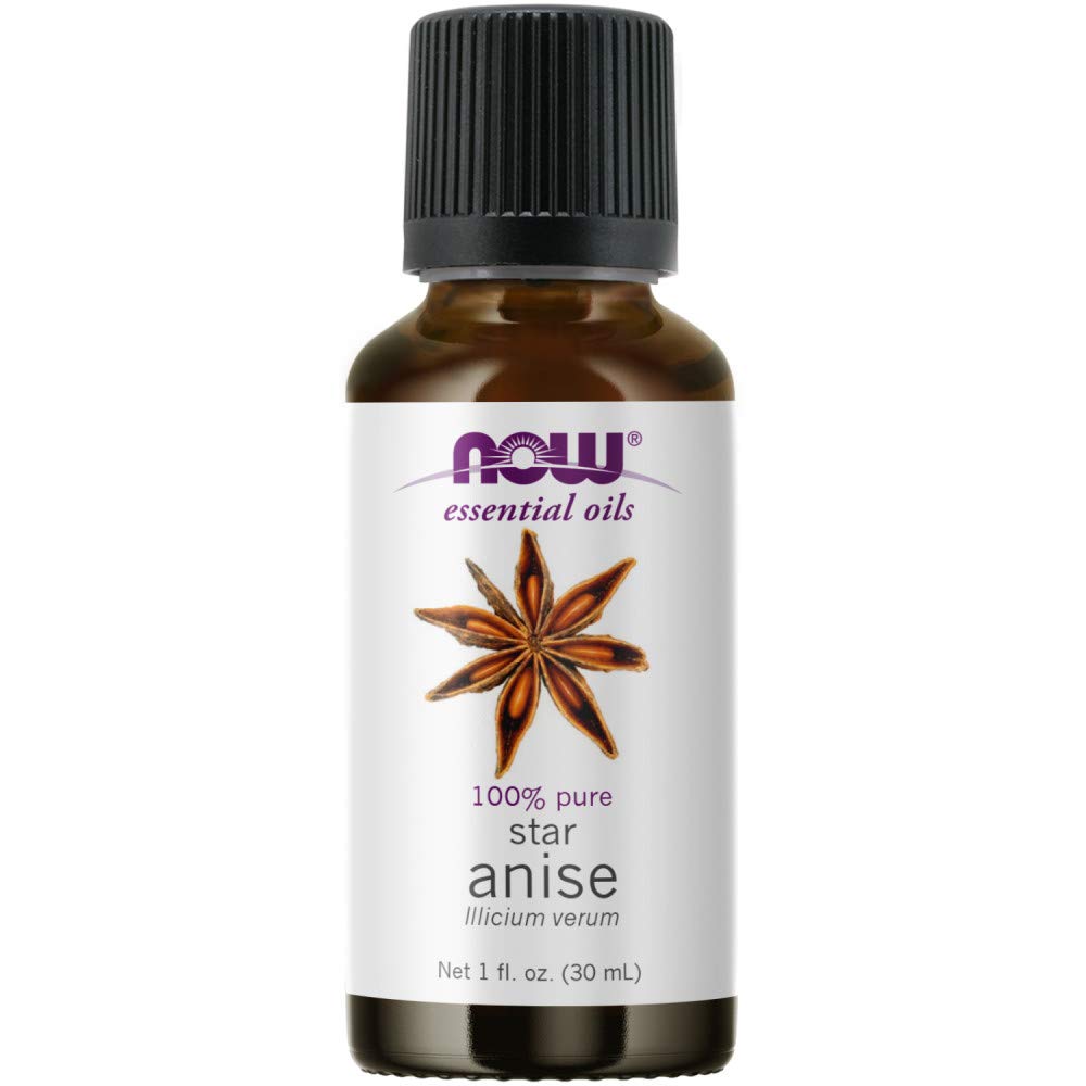 Now Essential Oils, Anise Oil, Balancing Aromatherapy Scent, Steam Distilled, 100% Pure, Vegan, Child Resistant Cap, 1-Ounce