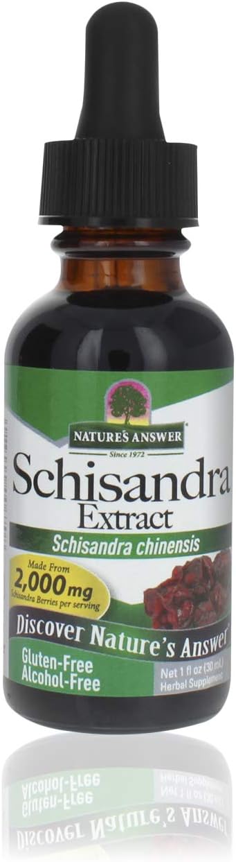 Nature'S Answer Schisandra Berry 1 Extract | Digestion Function Support | Supports Cognitive Improvement | Natural Stress Reliever | Single Count