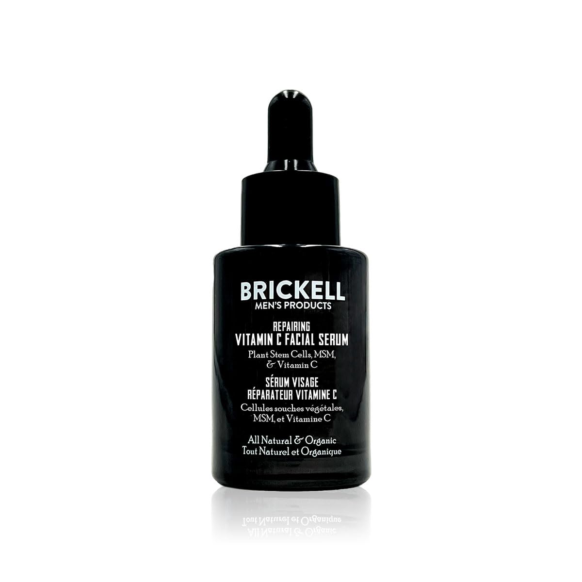 Brickell Men'S Anti Aging Vitamin C Serum For Face, Repairing Night Face Serum For Men, Natural And Organic Hyaluronic Acid Serum For Face To Diminish Wrinkles And Reduce Redness, 1 Ounce, Scented