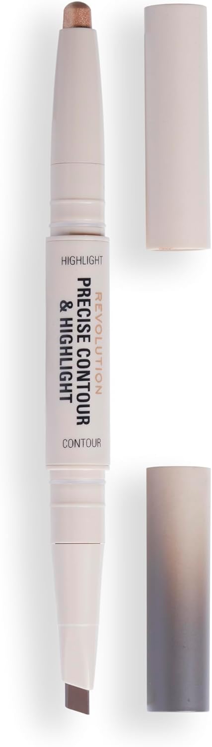 Revolution Beauty, Precise Contour & Highlight Stick, All-In-One Face Makeup Product, Highly Blendable With Matte Finish, Vegan & Cruelty-Free, Light