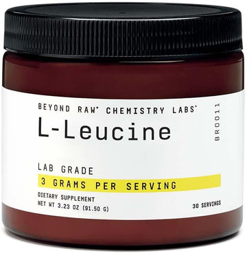 Beyond Raw Chemistry Labs L-Leucine Powder | Fuels Muscles | 30 Servings