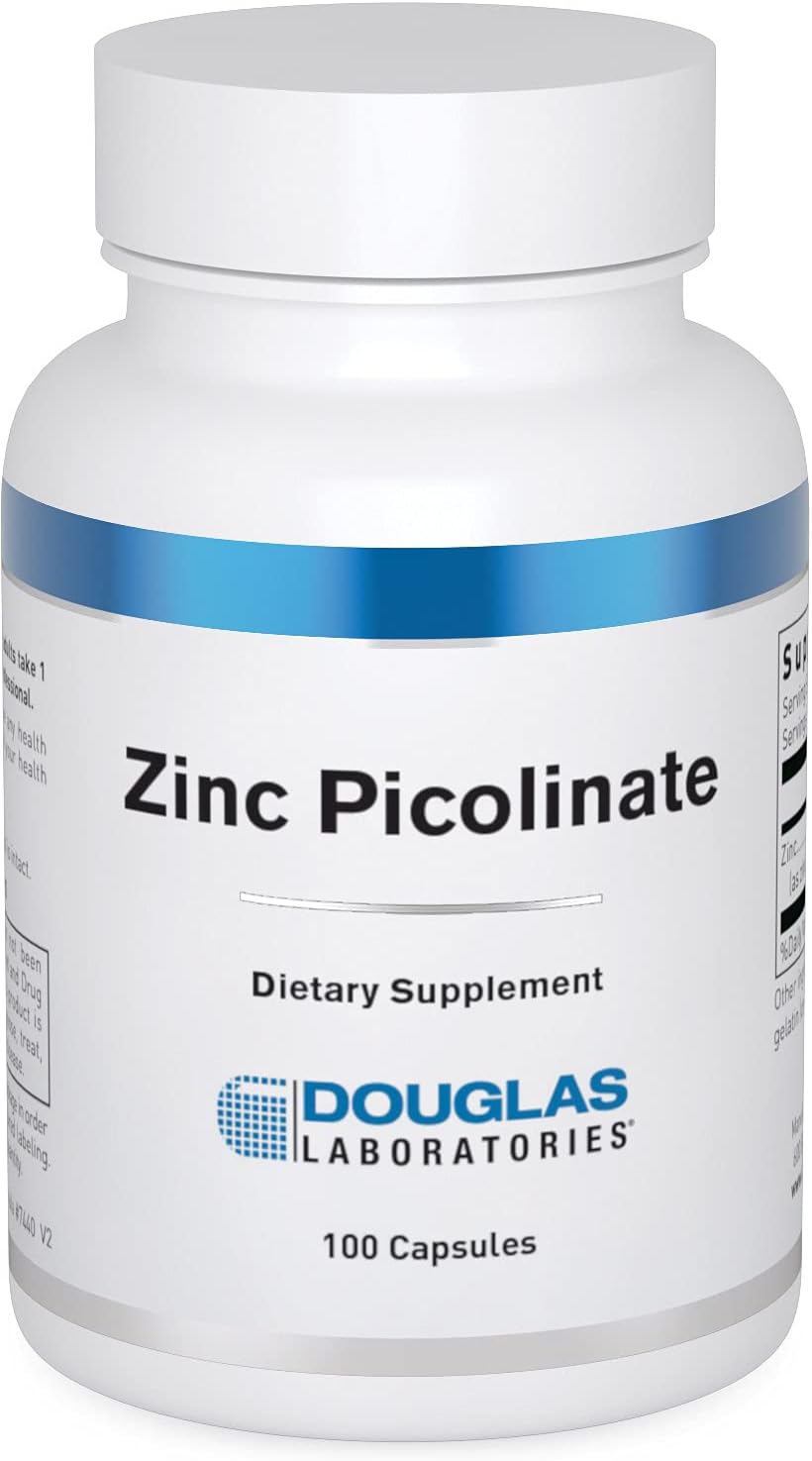 Douglas Laboratories Zinc Picolinate - 50 Mg Zinc - For Immune System, Antioxidants & Skin - Trace Mineral Supplement - 100 Capsules