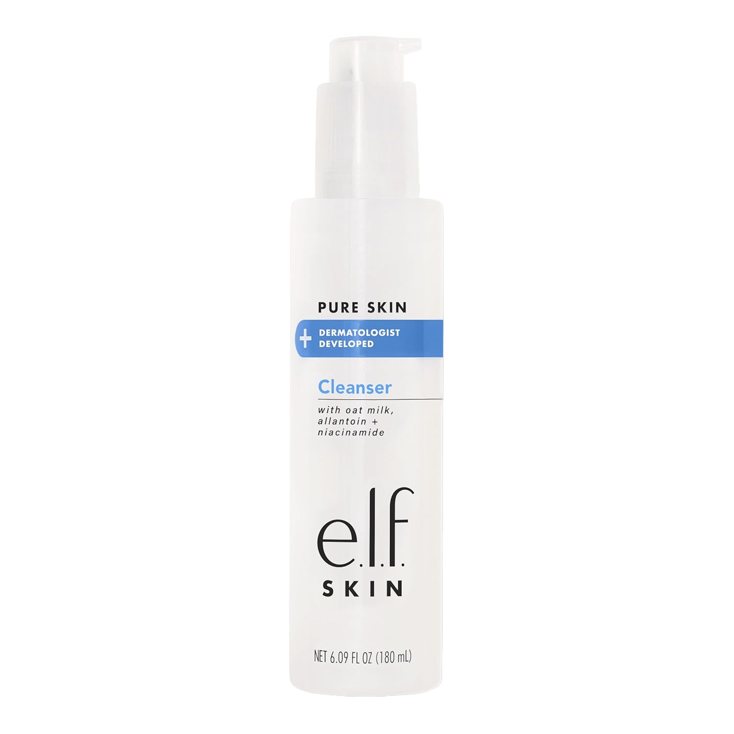 E.L.F. Skin Pure Skin Cleanser, Non-Foaming Gentle Daily Face Wash For Sensitive Skin, Removes Impurities Without Irritation, Vegan & Cruelty-Free