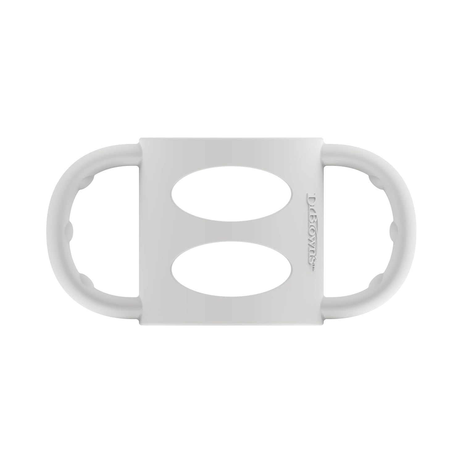 Dr. Brown'S Milestones 100% Silicone Baby Bottle Handles, Narrow, Removable Easy-Grip Transitional Sippy Cup Handles, Gray, 4M+, 1 Pack