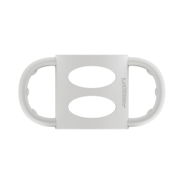 Dr. Brown'S Milestones 100% Silicone Baby Bottle Handles, Narrow, Removable Easy-Grip Transitional Sippy Cup Handles, Gray, 4M+, 1 Pack