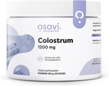 Osavi Colostrum 1200 Mg – 100 G Powder | Bovine Colostrum Rich In Immunoglobulins G For Immune System Support | Boosts Natural Defenses & Enhances Immunity