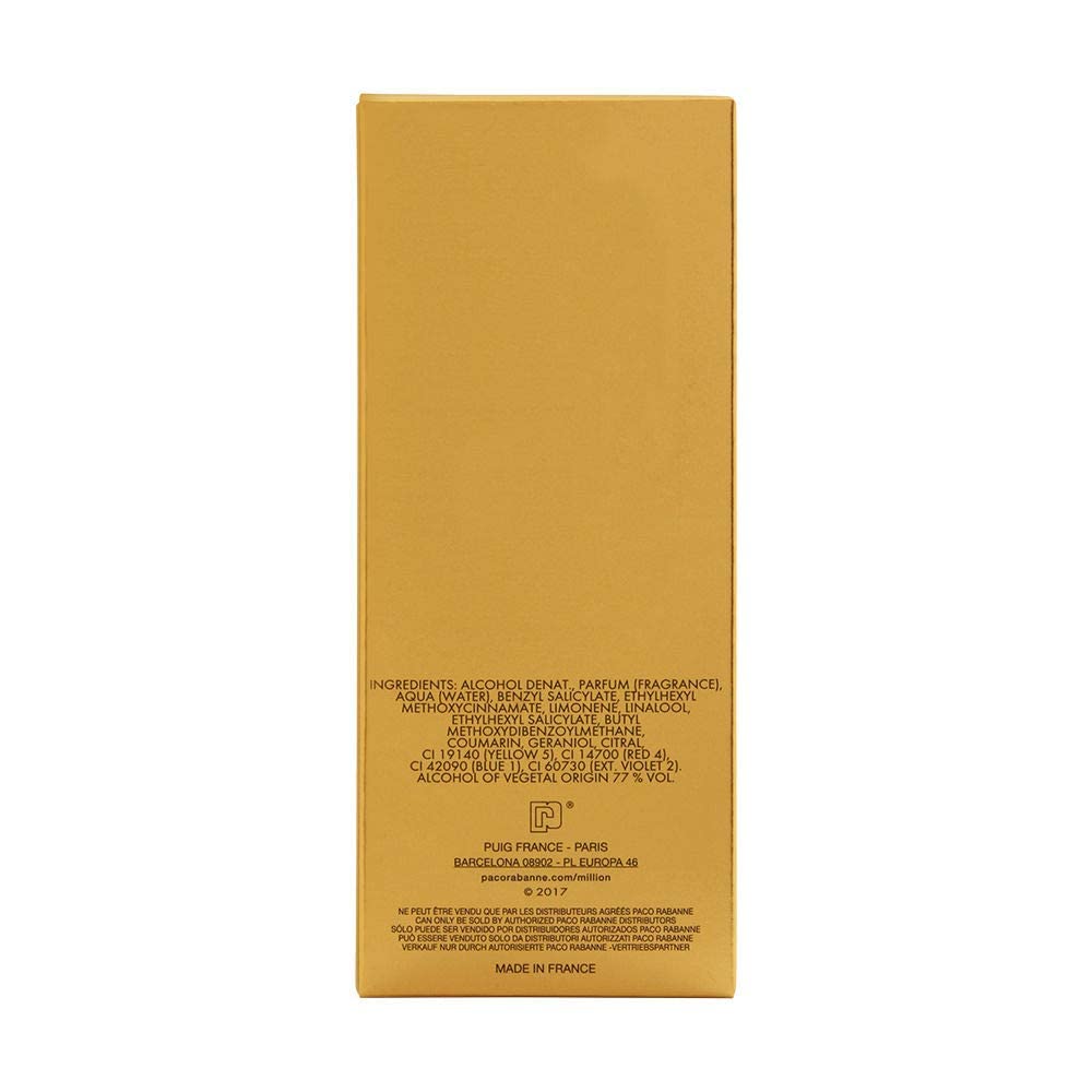 Paco Rabanne One Million Lucky Eau De Toilette Spray For Men, 3.4 Ounce : Beauty & Personal Care