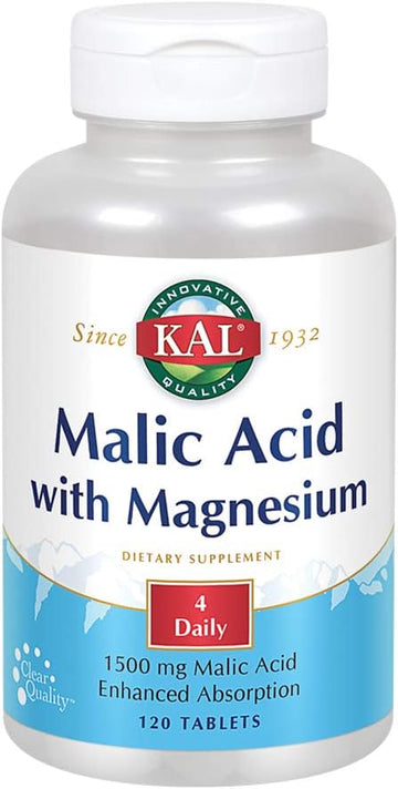 Kal Malic Acid With Magnesium Tablets, 120 Count