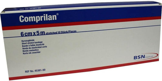 Comprilan Short Stretch Bandage 6 Cm X 5 M Pack Of 10