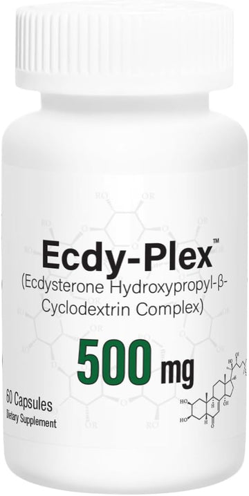Gorilla Mind Ecdysterone - Complexed With Hydroxypropyl--Cyclodextrin For Enhanced Bioavailability (500 Mg X 60 Capsules)
