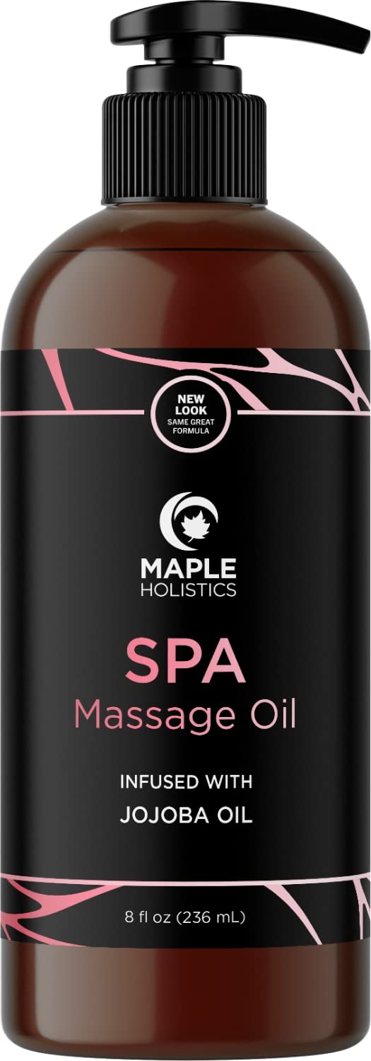 Calming Massage Oil For Massage Therapy - Home Spa Full Body Massage Oil For Sore Muscles For Pro Or Home Use With Moisturizing Sweet Almond Oil And Lavender Essential Oil - Non Greasy Or Staining