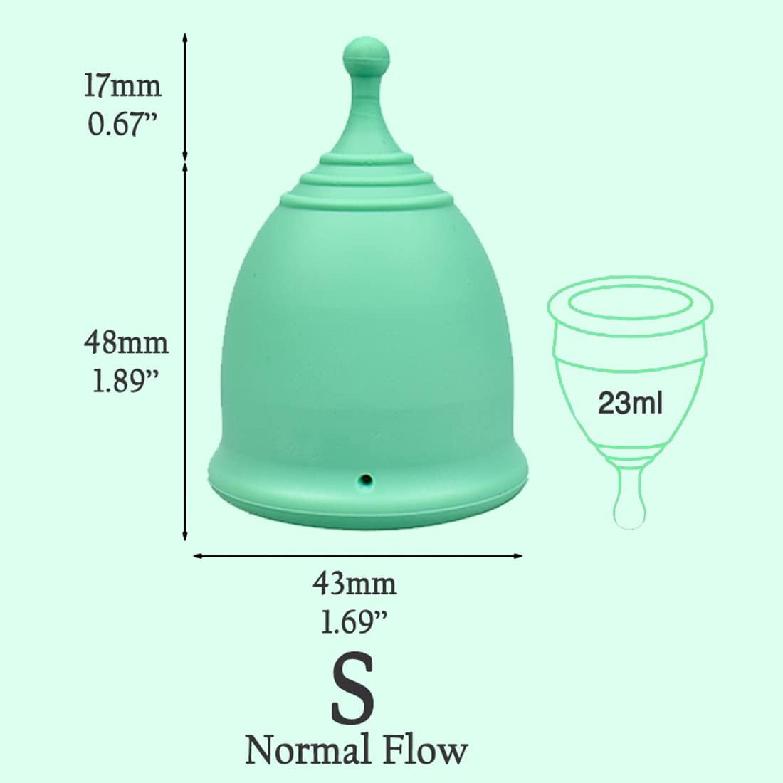 SHORDY Menstrual Cup, Single Pack (Small) with Box, Soft & Flexible, Copa Menstrual Kit for Women | Up to 12 Hours of Comfort, Eco-Friendly & Safer Alternative to Pads & Tampons (Green) : Health & Household