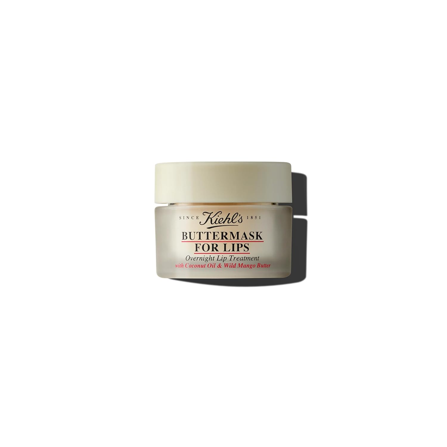 Kiehl'S Buttermask For Lips, Hydrating Overnight Lip Mask, Nourishes & Restores Dry Lips, Intense Hydration, With Coconut Oil & Wild Mango Butter, Paraben-Free, Fragrance-Free - 0.35 Fl Oz