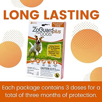ZoGuard Plus Flea and Tick Prevention for Dogs (Small - 5-22 lb) : Pet Supplies