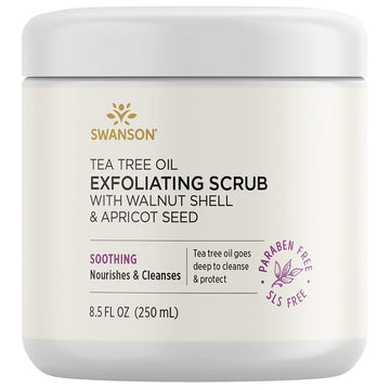 Swanson Tea Tree Oil Exfoliating Scrub 8.5 Fl Ounce (250 Ml) Scrub