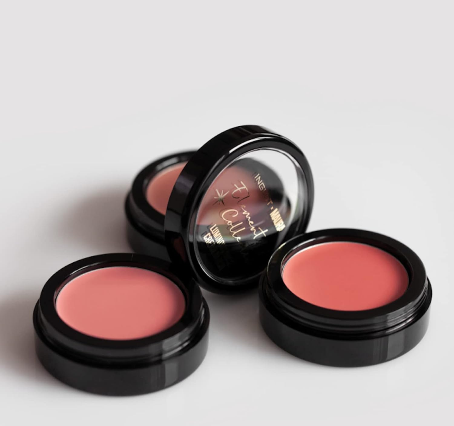Inglot X Maura Elements Luminous Rose Cream Blusher 302 Peach Peony
