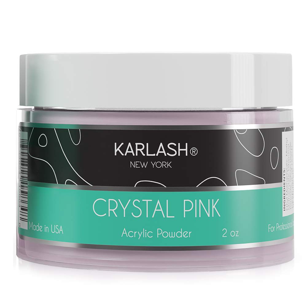 Karlash Professional Acrylic Powder 2 Oz (Crystal Pink 2 Oz)