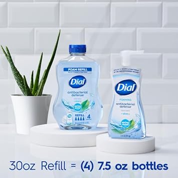 Dial Complete Antibacterial Foaming Hand Soap Refill, Soothing White Tea, 32 Fl Oz : Beauty & Personal Care