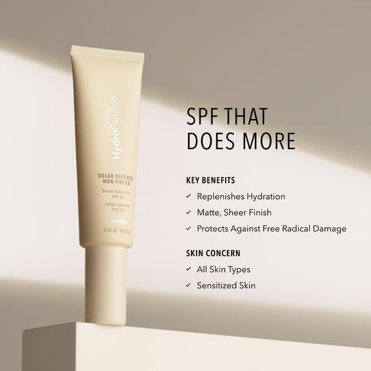 Hydropeptide Solar Defense Tinted Moisturizer With Sunscreen, Spf 30 Face Antioxidant 1.7 Ounce