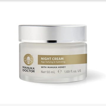 Manuka Doctor Night Cream - Age Defying And Hydrating Face Moisturizer With Manuka Honey, Firming, Helps Refine Fine Lines & Wrinkles (1.69 Fl Oz)