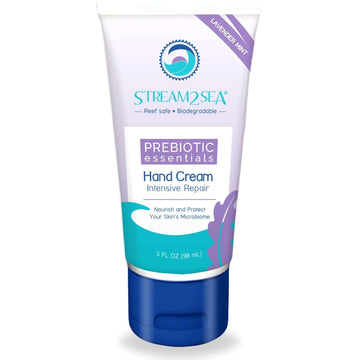 STREAM 2 SEA Lavender Mint Prebiotic Intensive Repair Hand Cream, Hydrate, Protect and Moisturize Daily with Antioxidant Rich Reef Safe Natural and Paraben Free Moisturizing Hand Cream, 3 Fl oz