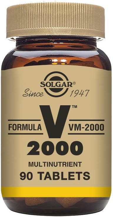 Solgar Formula Vm-2000 (Multinutrient System), 90 Tablets - Premium Quality Multiple - Contains Zinc - Supports A Healthy Immune System - Vegan, Dairy Free, Kosher - 45 Servings