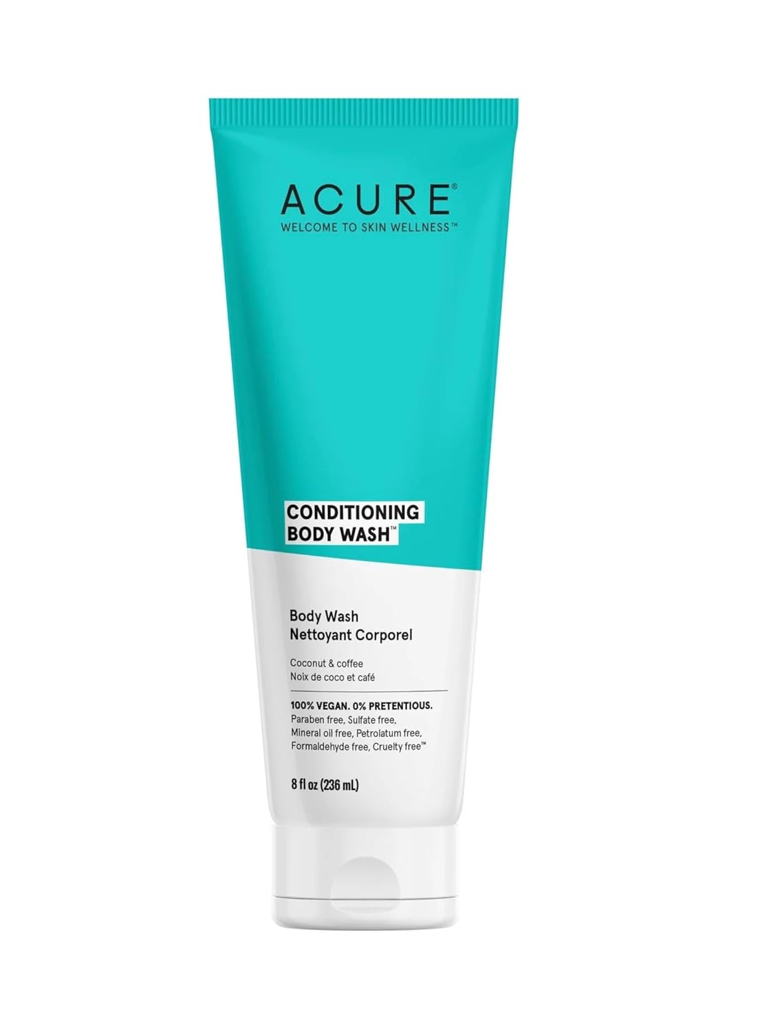 Acure Conditioning Body Wash | 100% Vegan | With Argan Oil, Coffee Seed Oil, & Coconut Water - 8 Oz