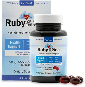 Ruby of the Sea Marine Oil Supplement - All Natural Calanus Oil, Astax