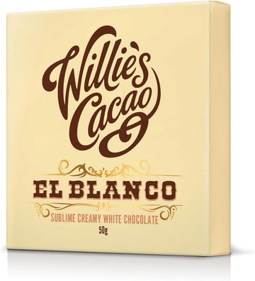 Willie'S Cacao - El Blanco, White Chocolate Bar - 50G X 12 - Sublime Creamy Natural White Chocolate - Artisan Chocolate - Bean To Bar