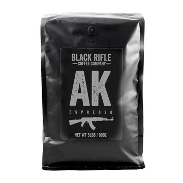 Black Rifle Coffee Company Ak Espresso, Medium Roast Ground Coffee, 5 Lb Bag