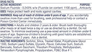 72 Tubes of Freshmint® 3 oz. Premium ADA Approved Clear Gel Anticavity Fluoride Toothpaste : Health & Household