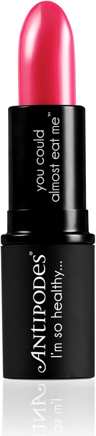 Dragon Fruit Pink Moisture-Boost Natural Lipstick - Vivid Bright Pink Moisturising, Conditioning, Matte Texture - 4g : Amazon.co.uk: Beauty