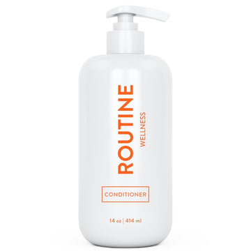 Conditioner For Stronger Hair - Vegan, All Natural Biotin Conditioner With Nourishing Oils And Vitamins - Mandarin & Cedar - 14Oz