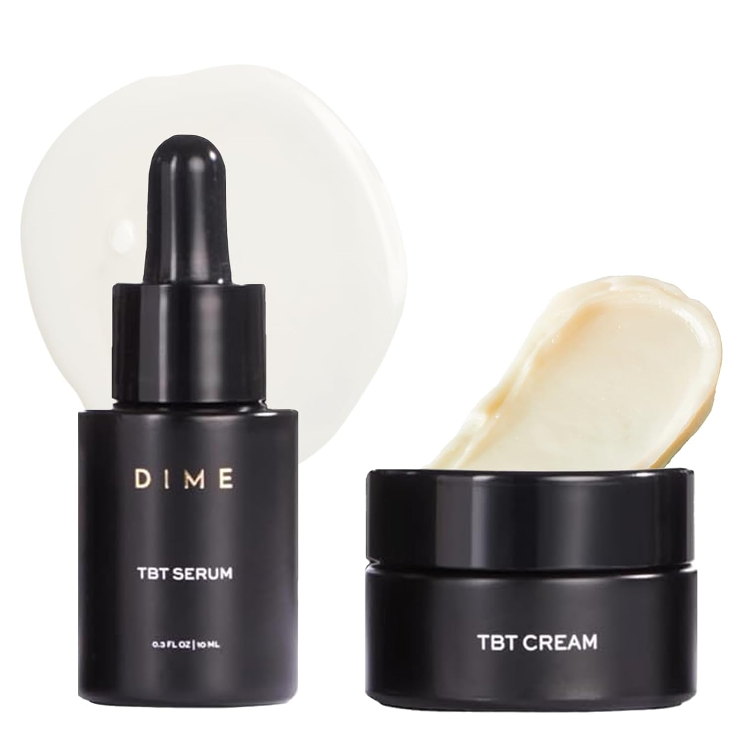 Dime Beauty Tbt Reviving Skincare Set (32 Value) - Includes Tbt Cream (15 Ml) + Serum (10 Ml), Formulated With Bakuchiol, A Clean Retinol Alternative To Reduce The Appearance Of Fine Lines