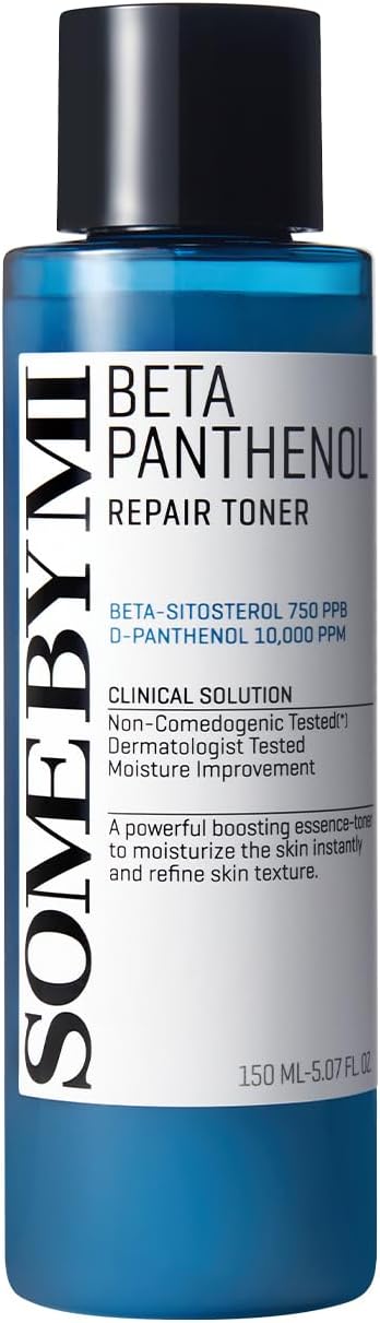 Some By Mi Beta-Panthenol Repair Toner - 5.07Oz, 150Ml - Daily Soothing Korean Toner For Face With Skin Moisturizing Effect - Rebuilding Skin Barrier With Panthenol For Milk Skin - Korean Skin Care