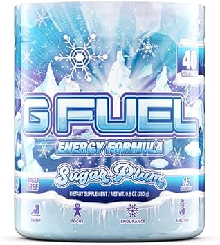 G Fuel Sugar Plum Energy Powder, Sugar Free, Clean Caffeine Focus Supp