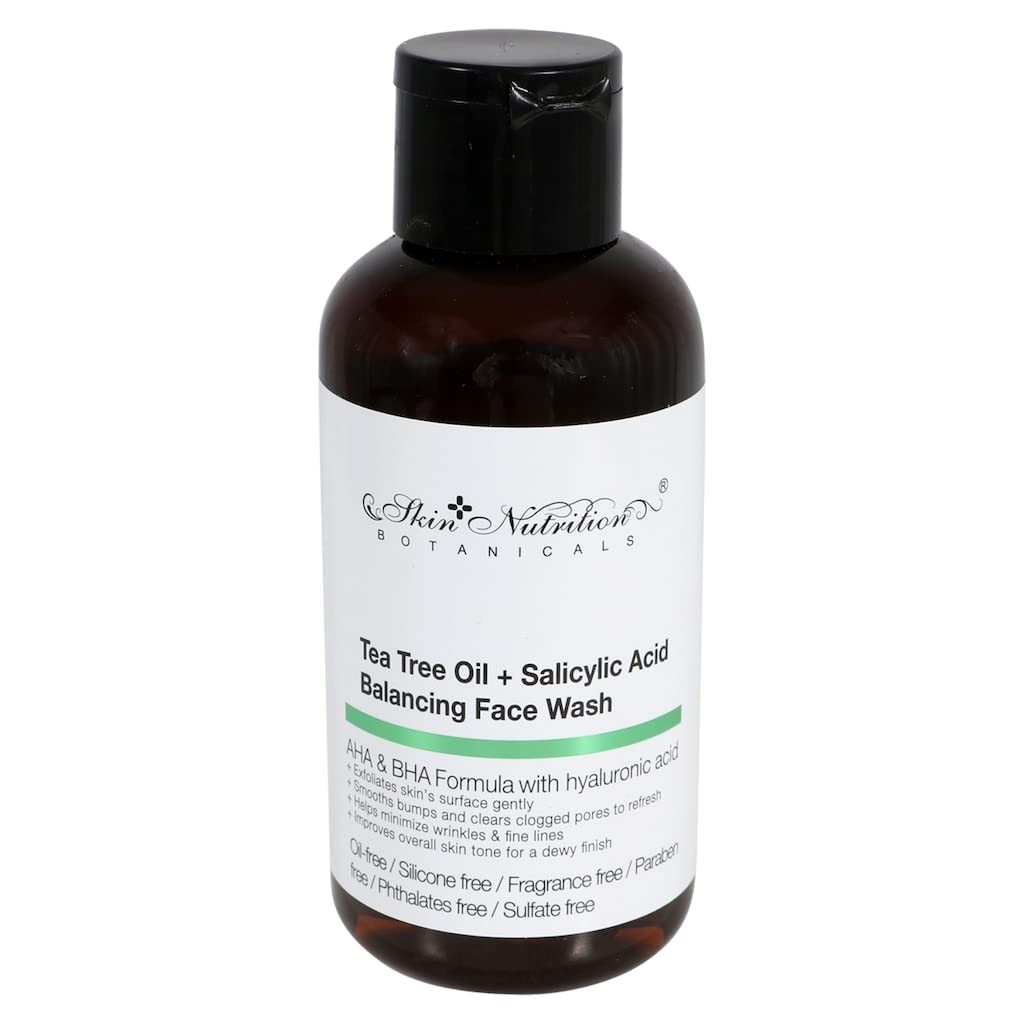 Skin Nutrition Botanicals Tea Tree Oil & Salicylic Acid Balancing Face Wash, 1 Oz