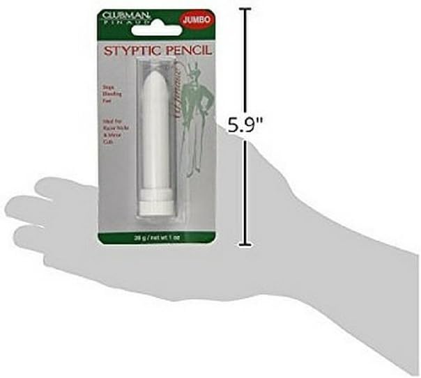 Clubman Jumbo Styptic Pencil, 1 Oz : Beauty & Personal Care