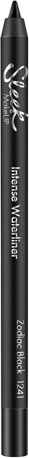 Sleek Makeup Intense Waterliner, Waterproof Eyeliner Pencil, Zodiac Black, 2G (Pack Of 2)