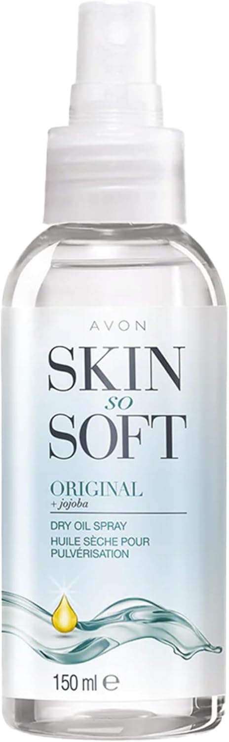 Avon Skin So Soft Dry Oil Spray 150Ml | Locks In Moisture | Formulated With Jojoba Oil And Vitamin E | Quick Dry Formula | Cruelty Free