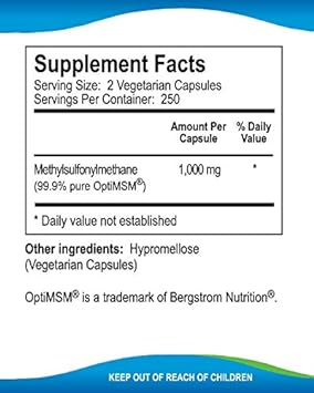 Kala Health MSMPure Vegetarian Capsules, 500 Count, Made with Organic 