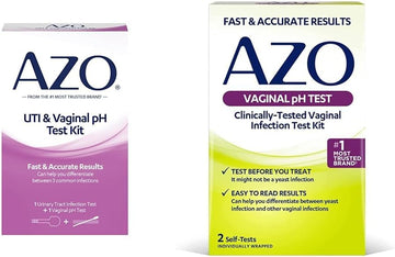 Azo Urinary Tract Infection Test Strip + Vaginal Ph Test Kit, Fast & Accurate Results, 2 Self-Tests