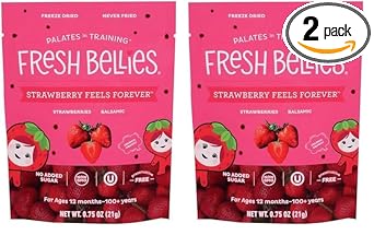 Fresh Bellies Strawberry Feels Forever Strawberries And Balsamic Snack, 0.75 Oz (Pack Of 2)
