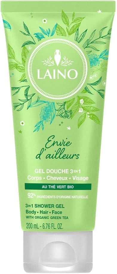 Laino Moisturising 3In1 Shower Gel Green Tea 200Ml